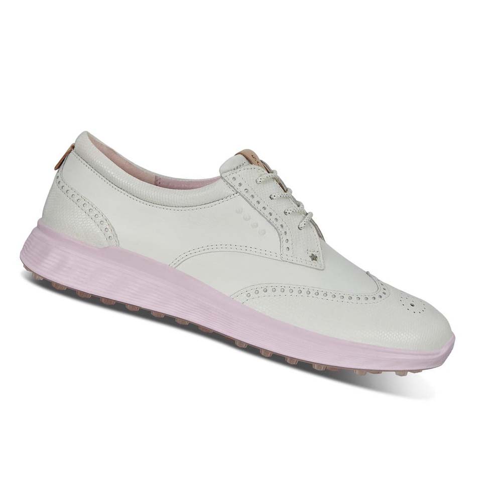 Women\'s Ecco Spikeless S-classic Golf Shoes White | SG 133PJJ